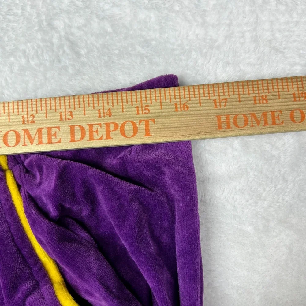 Vintage LA Lakers Velvet Track Pants‎ Men Purple Elastic Waist USA Made - Medium